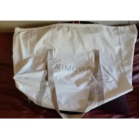 RIMOWA Laundry Tote bag Luggage XL Canvas H 23" X D14"X W 31" White/gray   #C2 - Picture 5 of 11